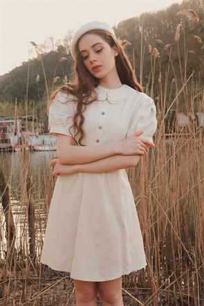 Cream Meadow Dress