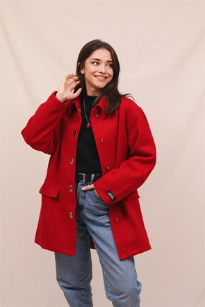 Red Woolen Palto
